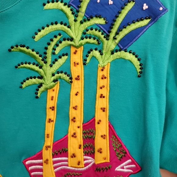 Vintage 80's I.B. Diffusion T-shirt With Embellishments Size L - Picture 5 of 10